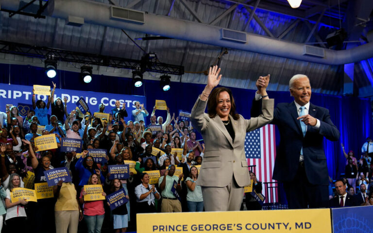 « Elle fera une sacrée présidente » : Kamala Harris en meeting aux côtés de Joe Biden pour la première fois dans le Maryland